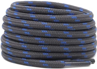 GRAH SANGRAH® (2 Pair) Shoelaces for Hiking Shoes, Outdoor Walking Sneakers, Outdoor Hiking, Climbing, Basketball, Work Boot, Running , Sport Shoes - 120 cm, Dark Grey Blue